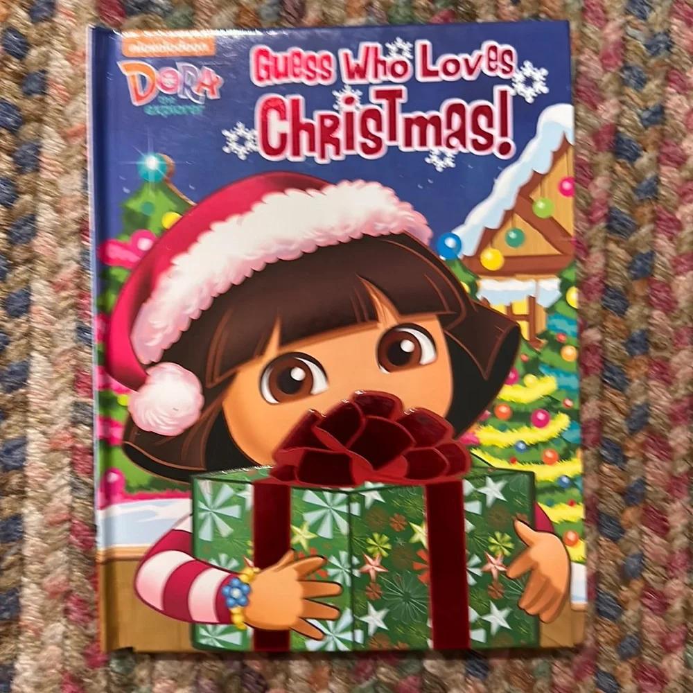 Dora Explorer Christmas Books Lot 2 Guess Who Loves Christmas Carol Hardcover